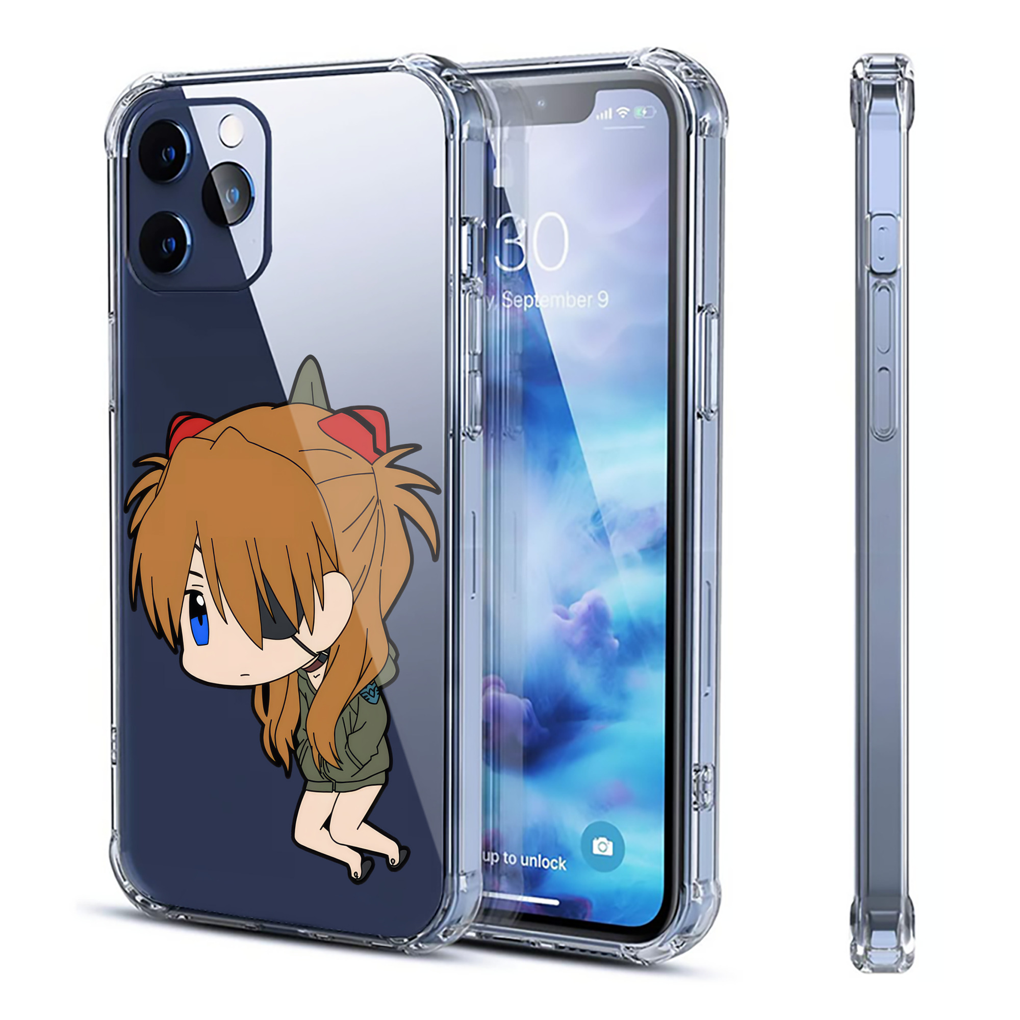 （画像用） EVA 新世紀エヴァンゲリオン 【iPhone 12シリーズ対応】透明スマホケース（クリアソフトケース）